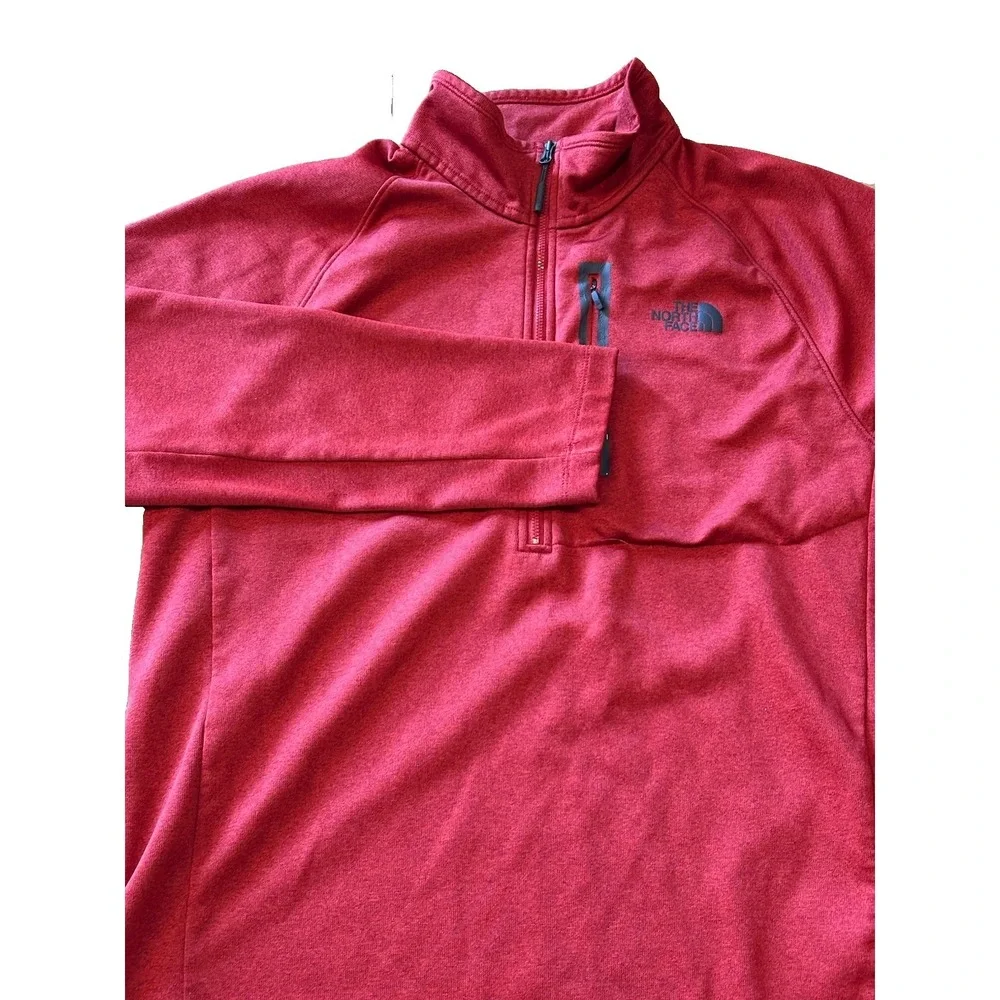 North Face Sweater Mens XL Orange Canyonlands Half Zip Pullover Gorpcore Hike